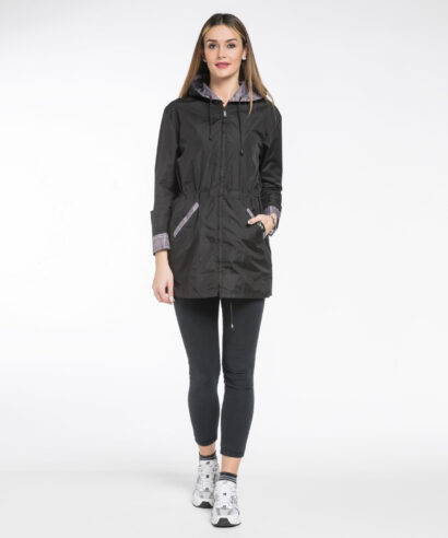 Packable waterproof parka